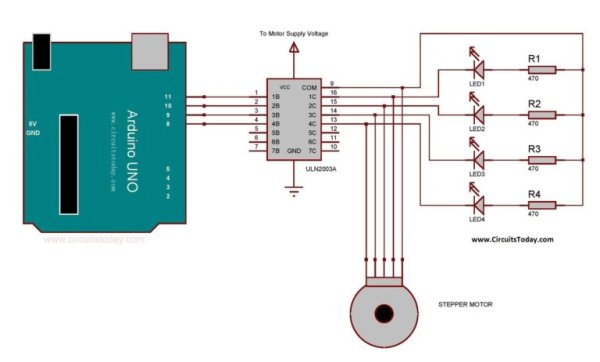 Stepper arduino using motor with Stepper Motor