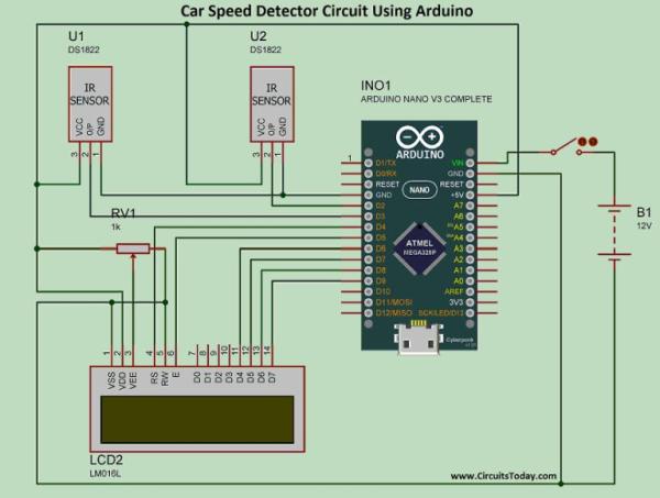 Project Car Speed Detector Using Arduino Use Arduino For Projects