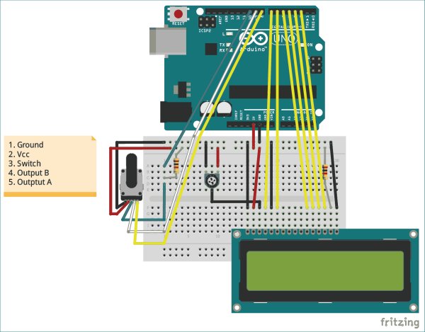 arduino stepper motor direction rotary encoder