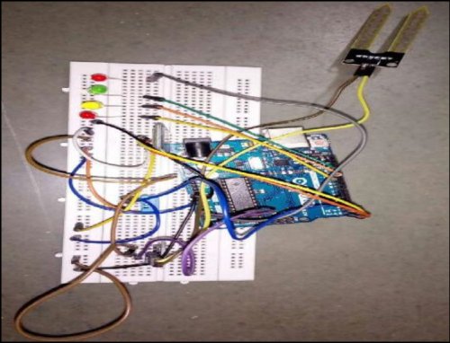 Circuit interface with arduino with sensors