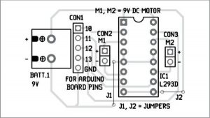 Component layout of the PCB