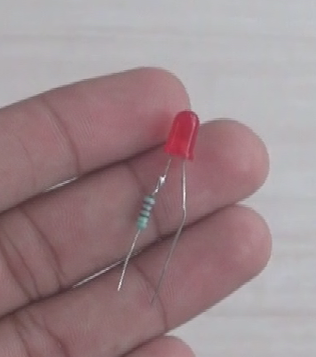 LED with a resistor
