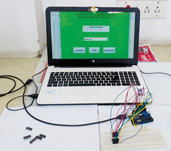 Authors’ prototype of the digital IC tester