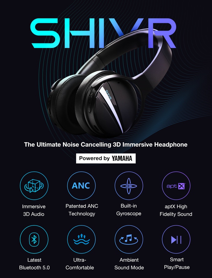 SHIVR THE ULTIMATE NOISE CANCELLING 3D HEADPHONES 1