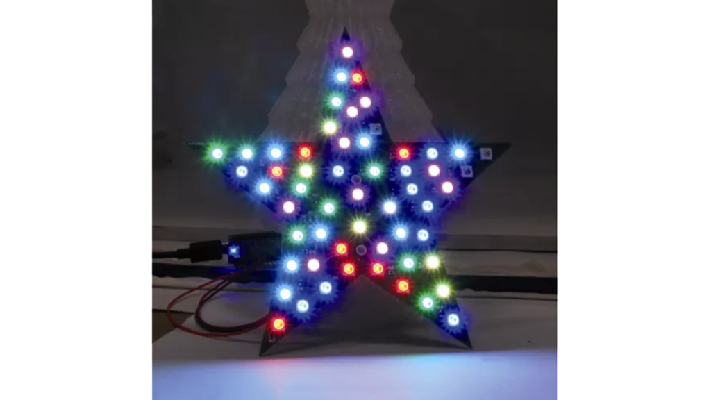 A Christmas star with Neopixel LEDs