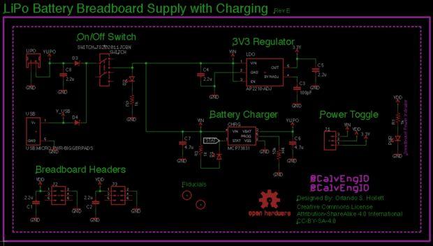 VERSATILE AND OPEN SOURCE LIPO BBATTERY BREADBOARD POWER SUPPLY 2