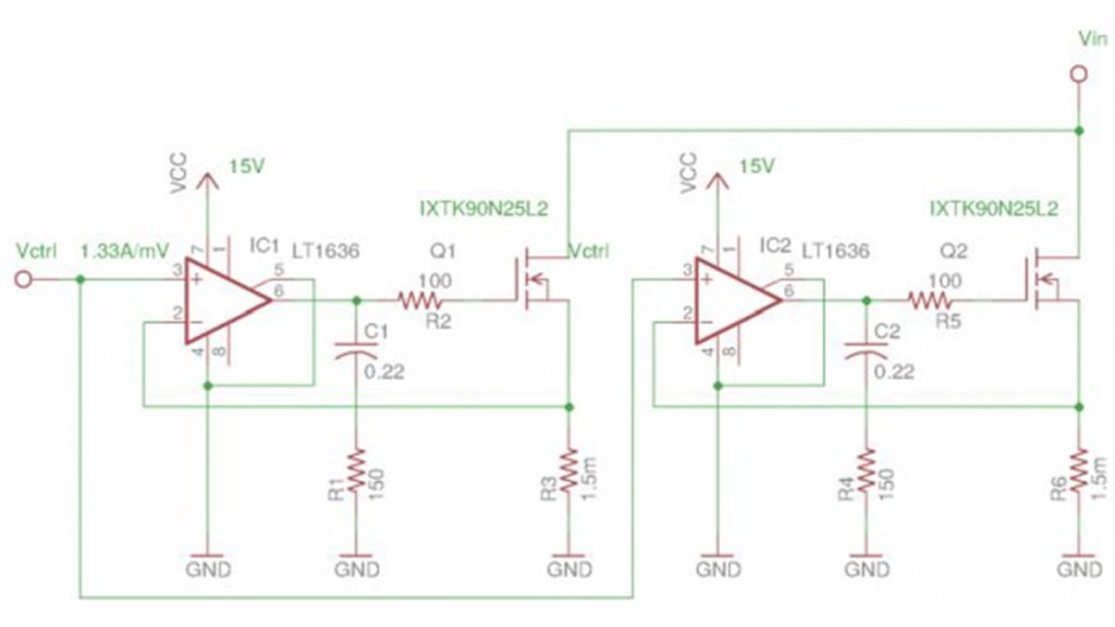 A 400W 1kW Peak 100A Electronic Load Using Linear MOSFETs