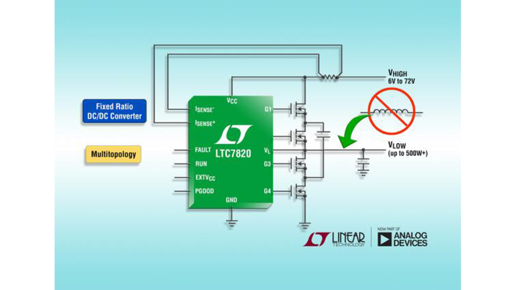 Linear applies switched capacitor step down topology for inductor less DC DC