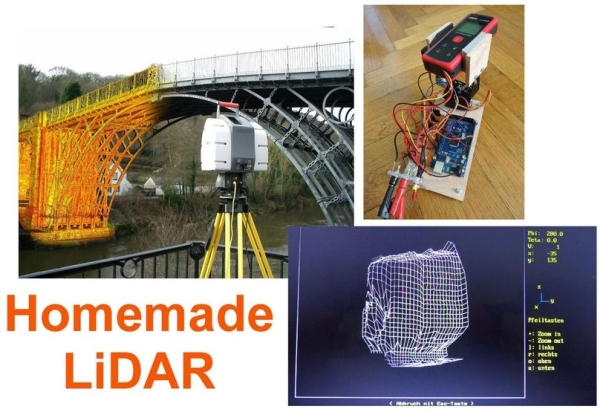 Simple LiDAR Using the Laser Rangefinder Uni T UT390b Arduino and Turbo Pascal