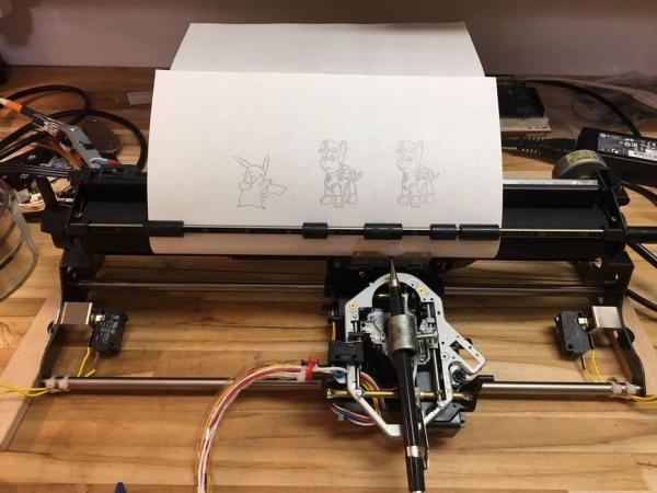 Typewriter-Turned-Plotter