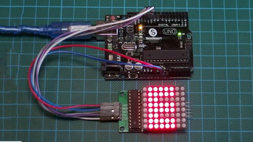 LED Matrix Maestro: Arduino Uno & MAX7219 Driving 8x8 Display