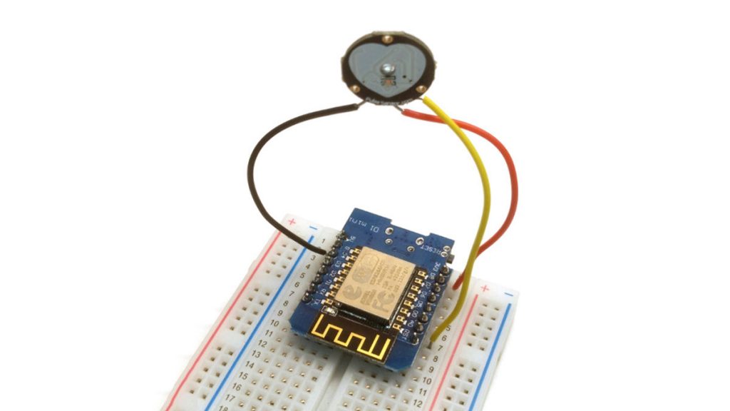 Heart rate monitor on a small OLED display with MicroPython