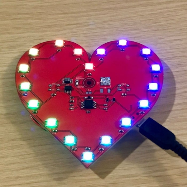 Valentines PCB Heart