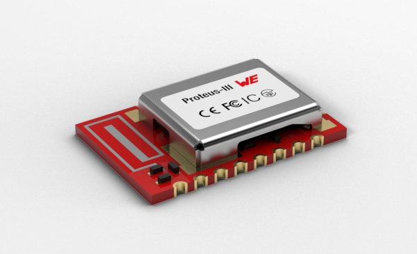 BLE MODULES INCLUDE ANTENNA, ENCRYPTION TECHNOLOGY, SIX CONFIGURABLE I O PINS
