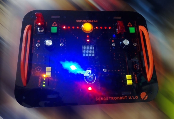 Spaceship Control Panel Laser Cut Arduino Toy