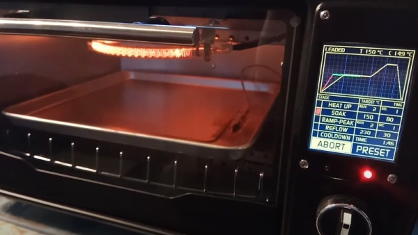 TOUCH SCREEN REFLOW OVEN PULLS OUT ALL THE STOPS
