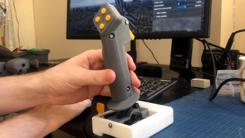 3D PRINTED FLIGHT CONTROLS USE MAGNETS FOR ENHANCED FLIGHT SIMULATOR 2020 EXPERIENCE