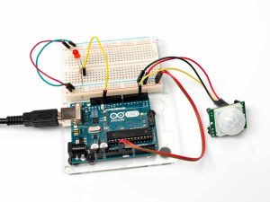 PIR Motion Sensor With Arduino in Tinkercad