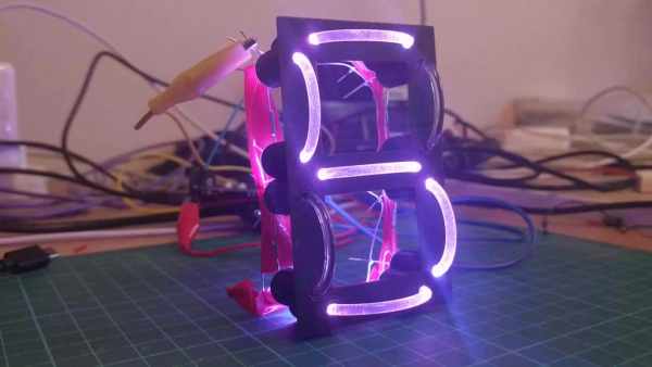 Lightpipe 7 Segment Display