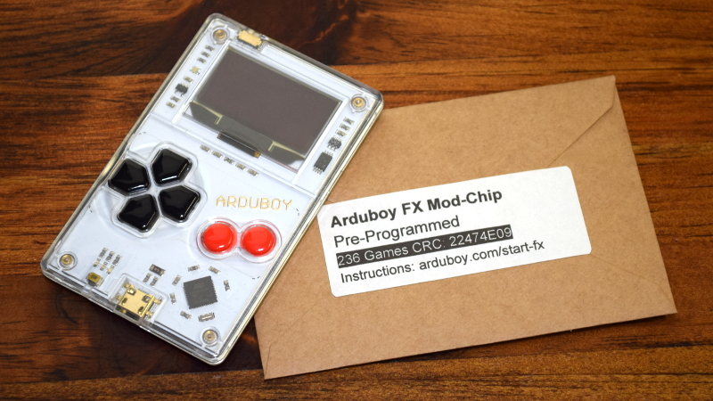 ARDUBOY FX MOD CHIP NOW YOURE PLAYING WITH POWER
