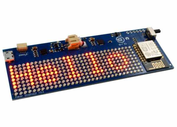 Maker LED Display offers an Arduino programmable Internet connected LED matrix