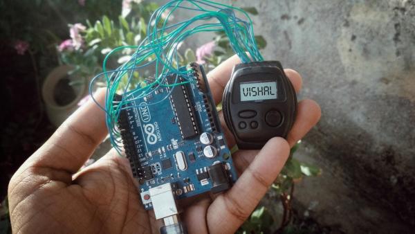 Hack Wrist Watch LCD With Arduino D type LCD Arduino Digital Watch Vishal Soni