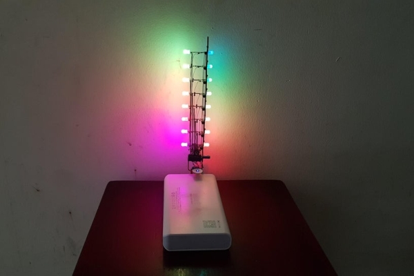 Rainbow-Led-Circuit-Sculpture