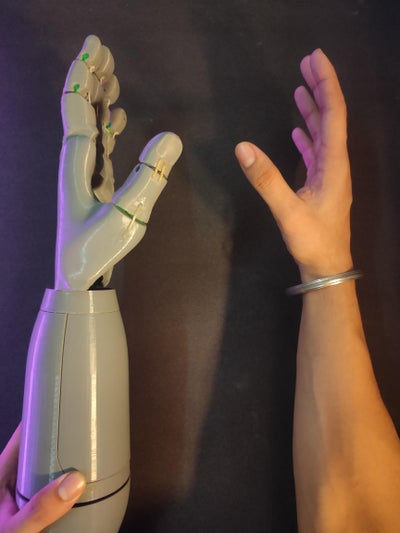 Cyborg-Hand-Robotic-cum-Prosthetic-Servo-Powered-Hand