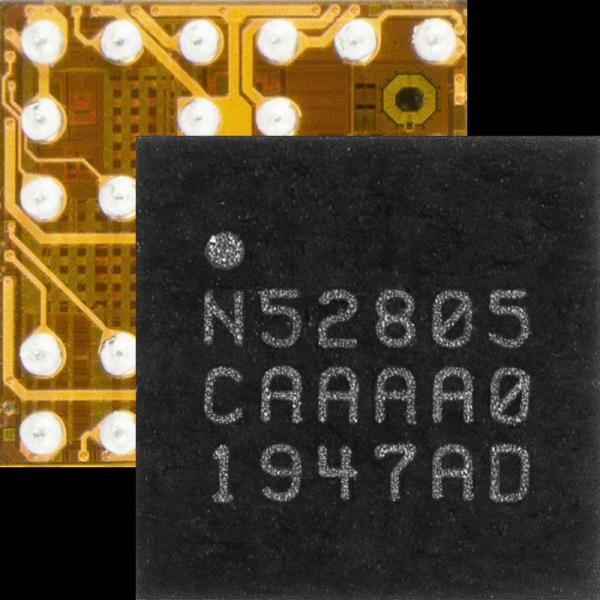NRF52805 BLUETOOTH 5.2 SOC FEATURES A WLSCP ENHANCED FOR SMALL TWO LAYER PCB MODELS1