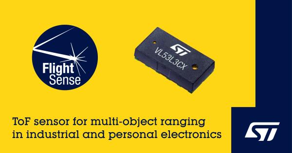 STMICROELECTRONICS EXPANDS PORTFOLIO OF FLIGHTSENSE TOF RANGING SENSORS