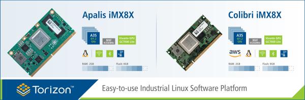TORADEX I.MX 8X-BASED SYSTEM ON MODULES GAIN AWS CERTIFICATION AND SUPPORT FOR TORIZON EMBEDDED LINUX