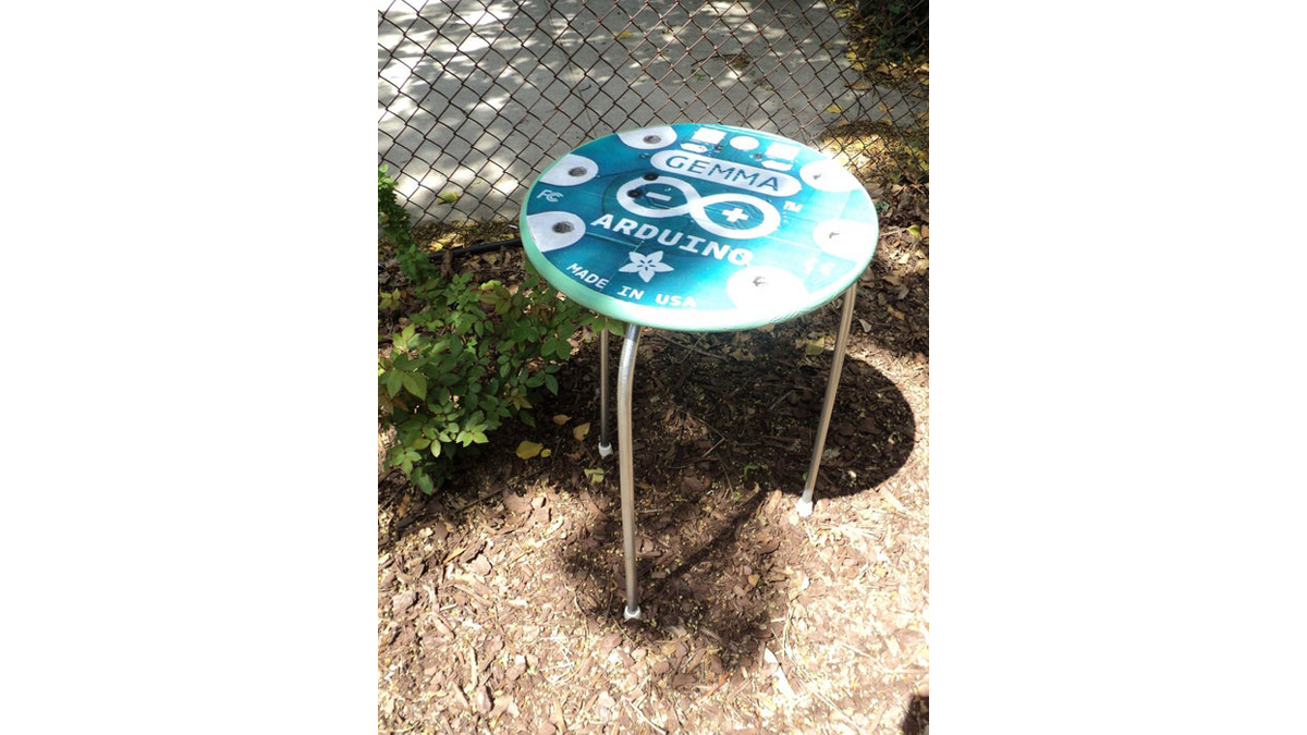 Giant Arduino GEMMA Side Table
