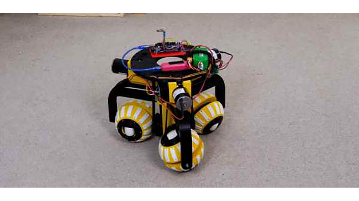 ROBOT MOVES IN ANY DIRECTION ON BALL WHEELS - duino image.