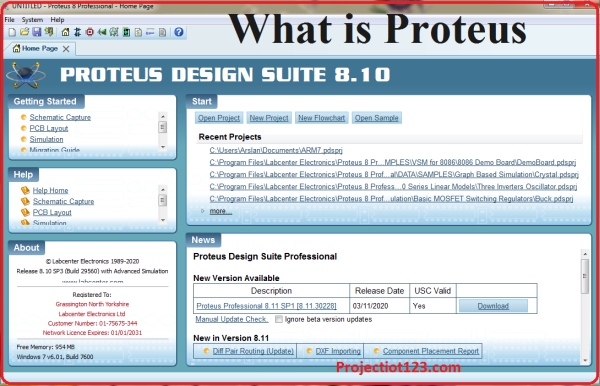 what is proteus example circuits proteus software