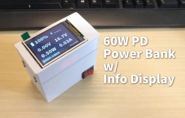 DIY Arduino power bank with display and 60w power output