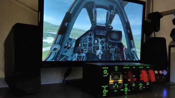 PHYSICAL CONTROL PANEL ELEVATES FLIGHT SIM EXPERIENCE