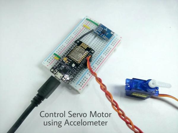 Control-Servo-Motor-Using-Accelerometer