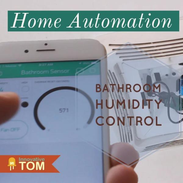 WiFi Bathroom Humidity Sensor W Fan Control App Automation