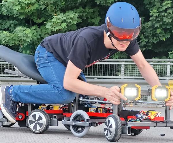 This snake robot is large enough to ride upon