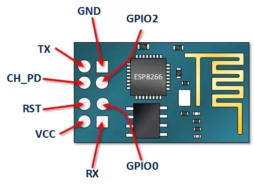 ESP8266-01 Pinout