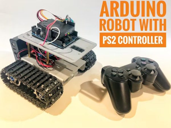 Arduino Robot With PS2 Controller PlayStation 2 Joystick e1683008746581