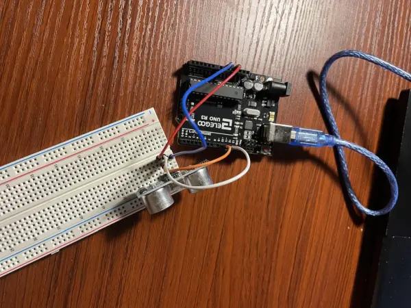 Arduino ultrasound sensing circuit