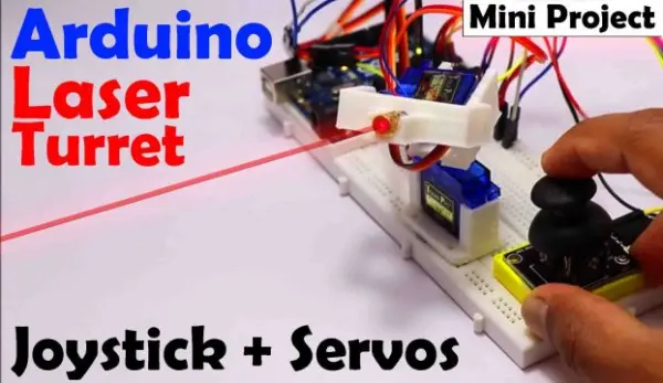 How to make Arduino Laser Turret using Servo motors and Joystick