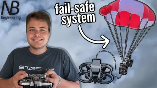 Awesome parachute system saves drones and rockets