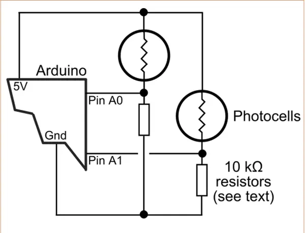 FIGURE 7. Schematic view of connecting two photocells
