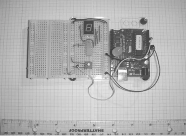Figure 2-24. The completed Arduino Flasher-Tester Roulette