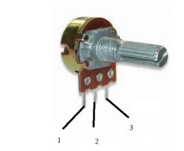 Figure 4- Pinout of Potentiometer experiment 