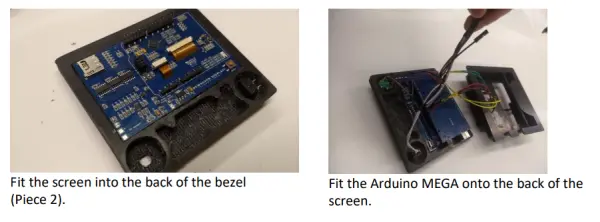 Fit the screen into the back of the bezel
Source