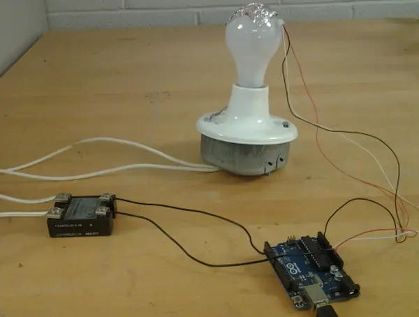 Temperature Control of a Lightbulb