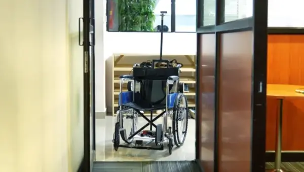 AUTONOMOUS WHEELCHAIR LETS JETSON DO THE DRIVING